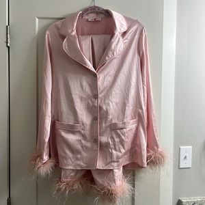 Medium Danica Pink Feather Buddy Love Pajamas